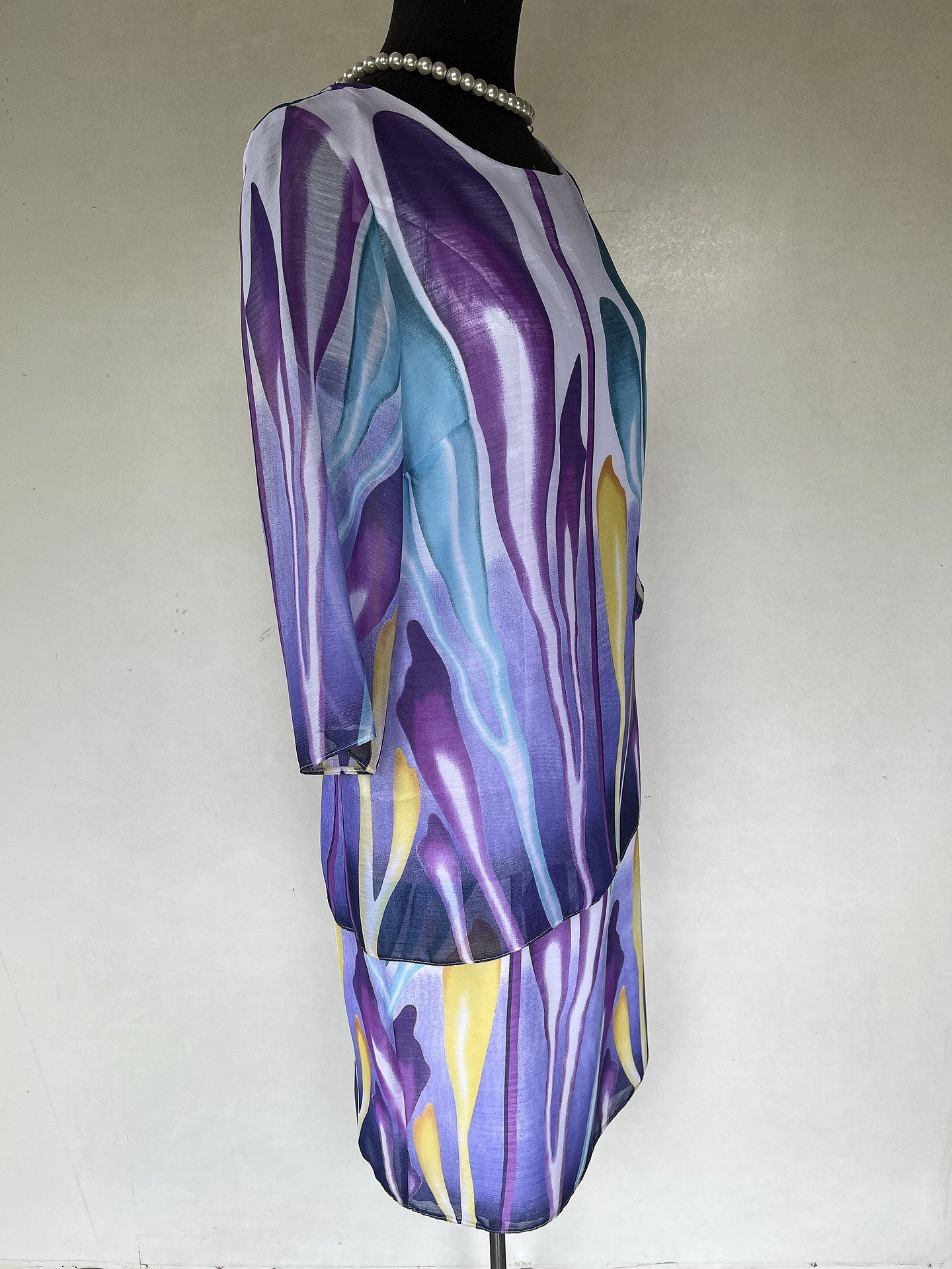 VESTIDO LARGO RAYA MORA - TALLA 46 2