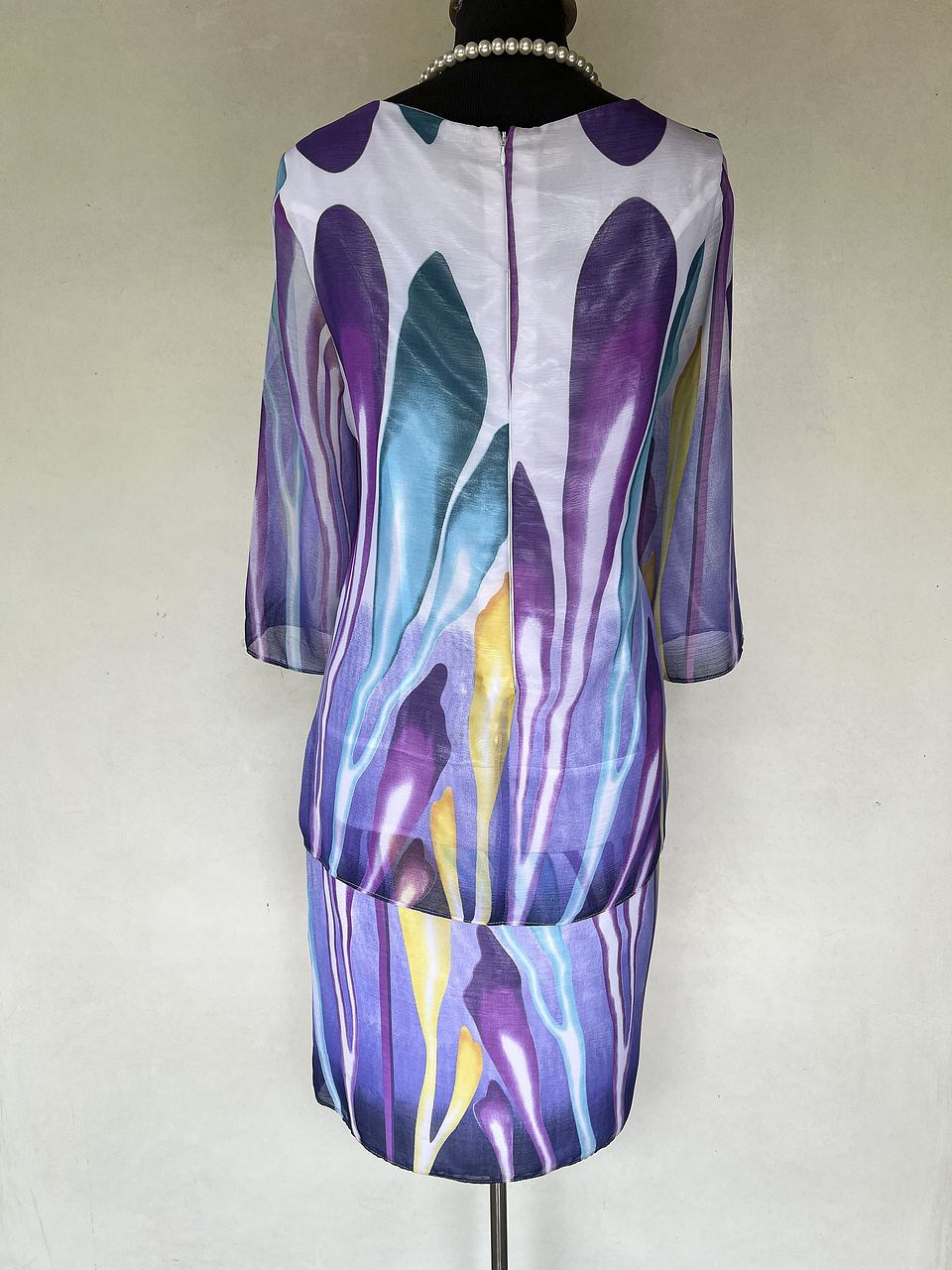 VESTIDO LARGO RAYA MORA - TALLA 46 4