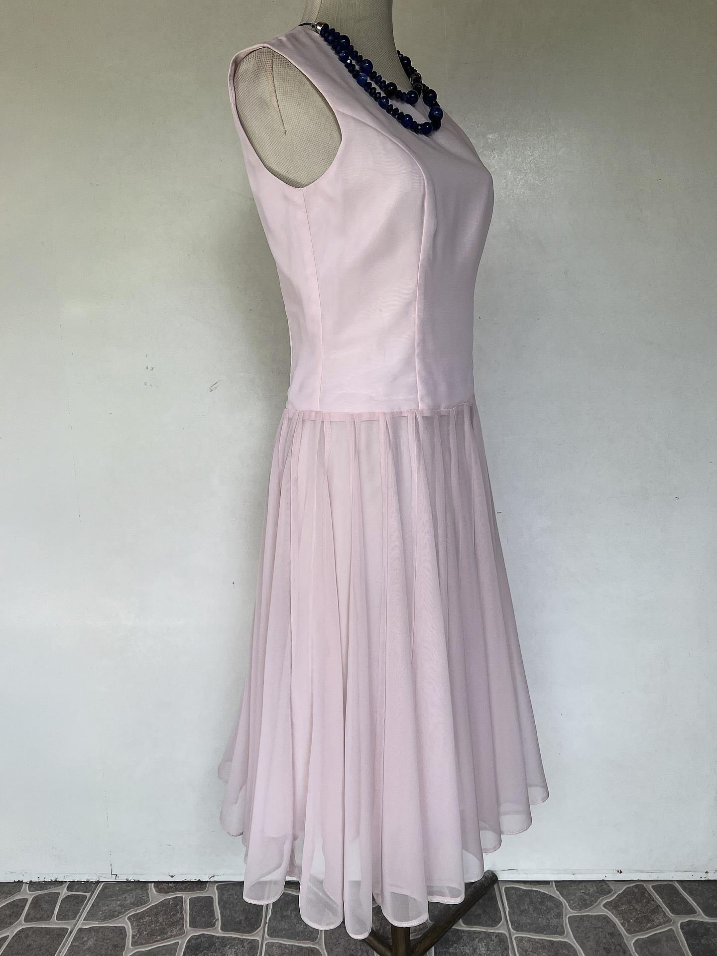 VESTIDO LARGO ROSA - TALLA 40 3