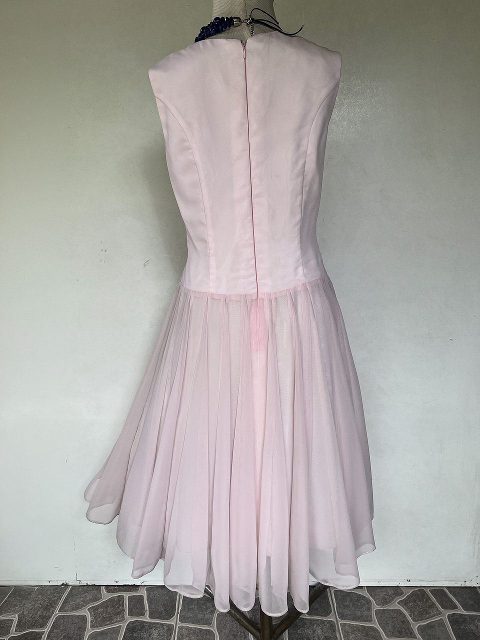 VESTIDO LARGO ROSA - TALLA 40 4