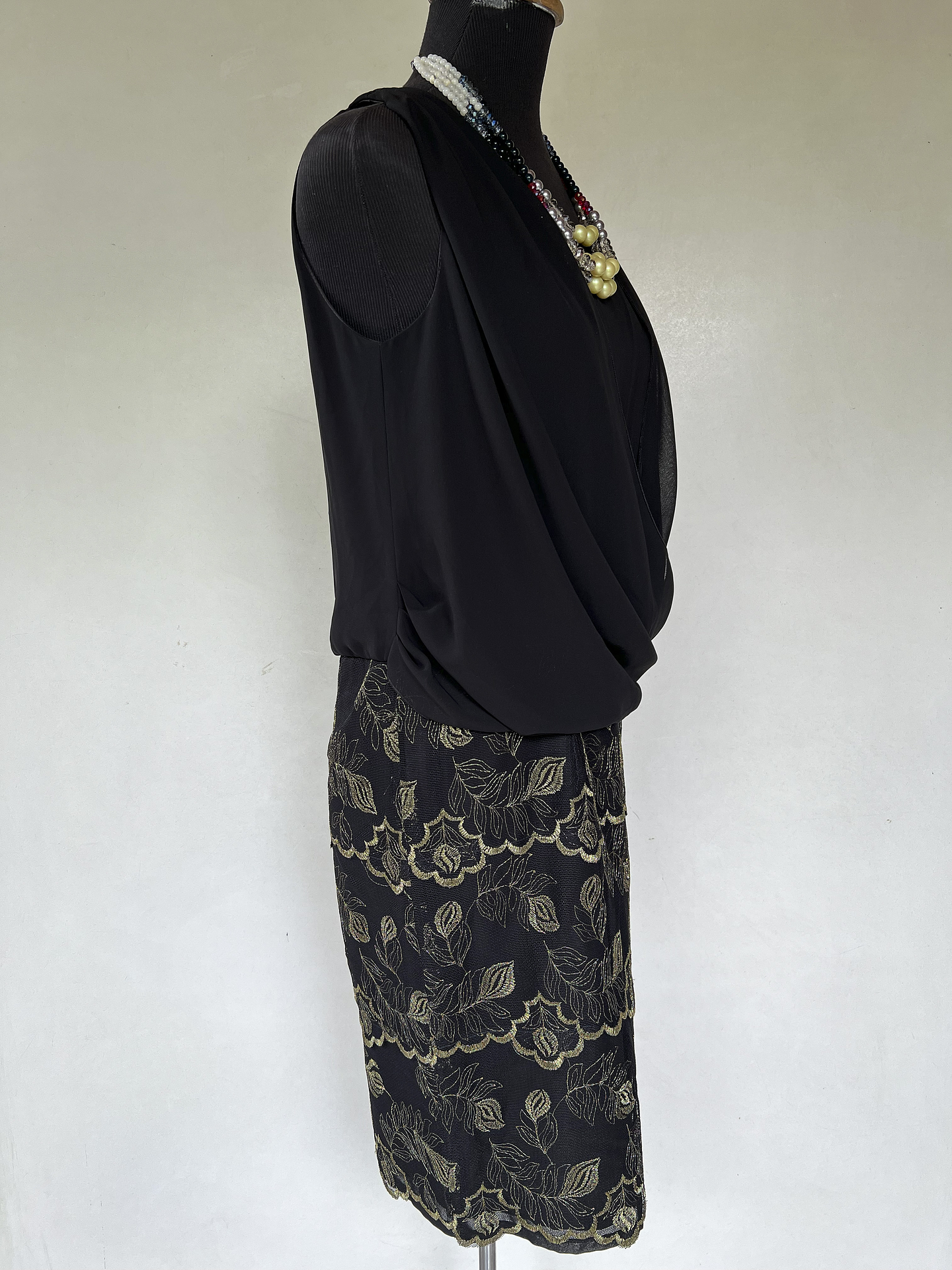 VESTIDO LARGO NEGRO - TALLA 40 2