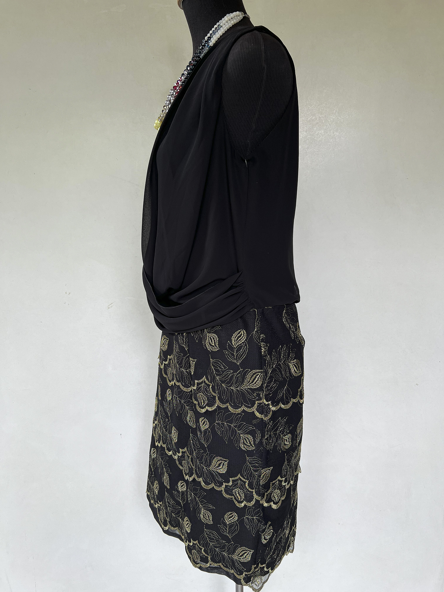 VESTIDO LARGO NEGRO - TALLA 40 3