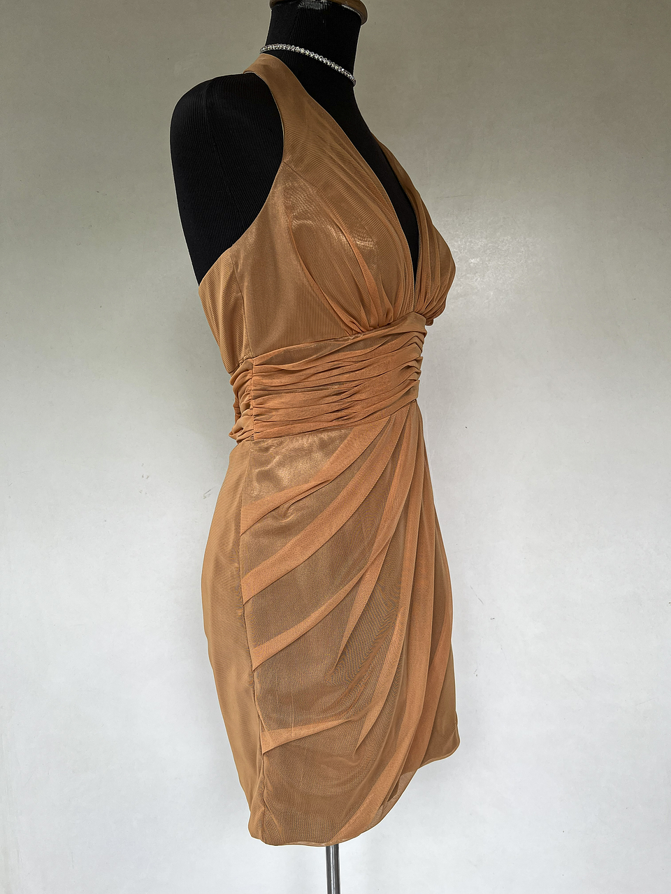 VESTIDO CORTO NARANJA - TALLA 42, 44, 46 2