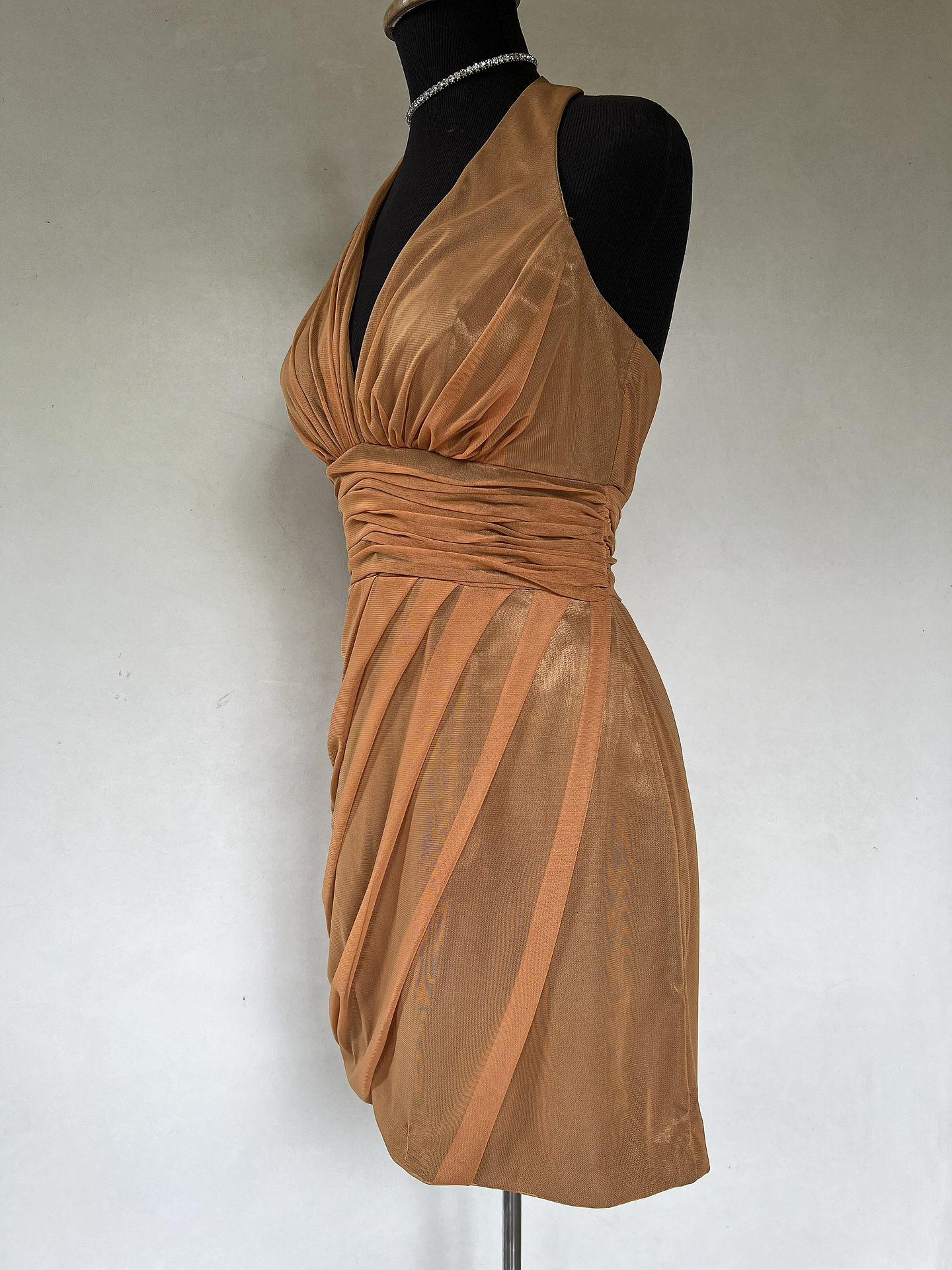 VESTIDO CORTO NARANJA - TALLA 42, 44, 46 3