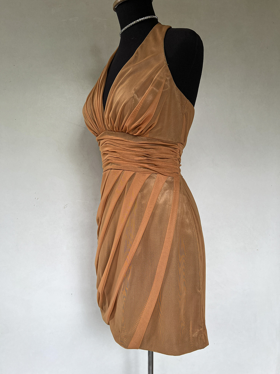 VESTIDO CORTO NARANJA - TALLA 42, 44, 46 3