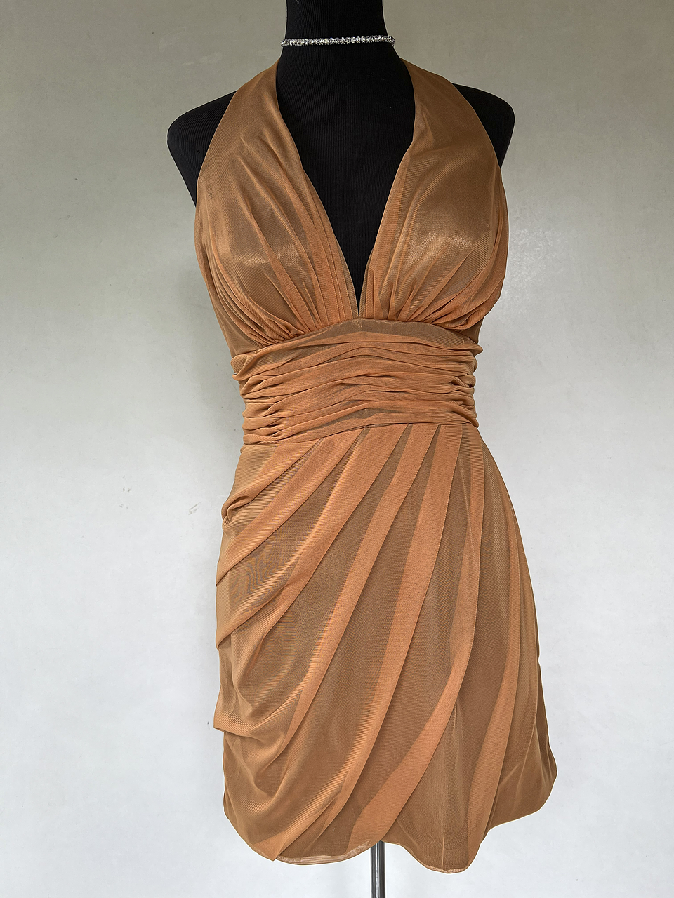 VESTIDO CORTO NARANJA - TALLA 42, 44, 46 1