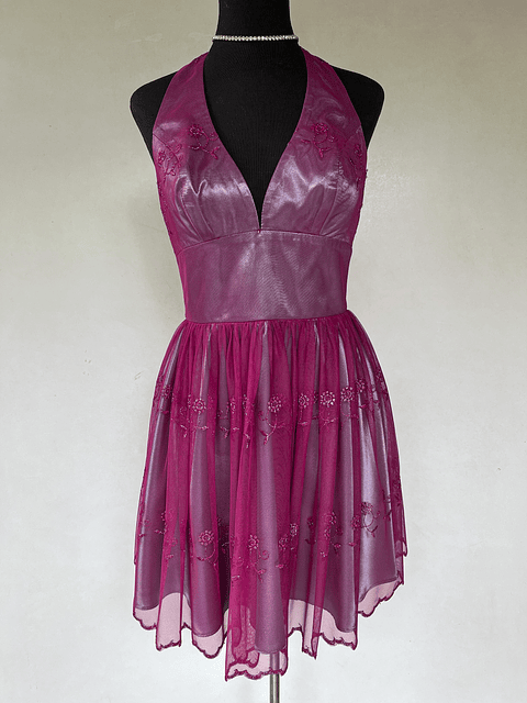 VESTIDO LARGO MORADO - TALLA 44