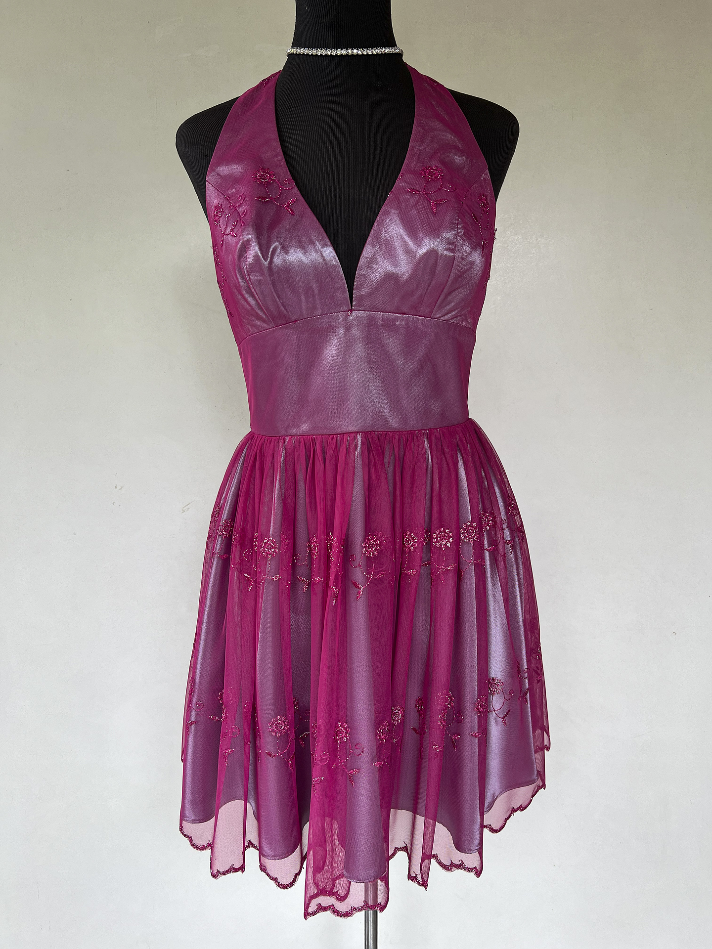 VESTIDO LARGO MORADO - TALLA 44 1