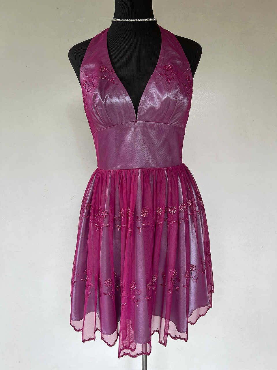 VESTIDO LARGO MORADO - TALLA 44 1