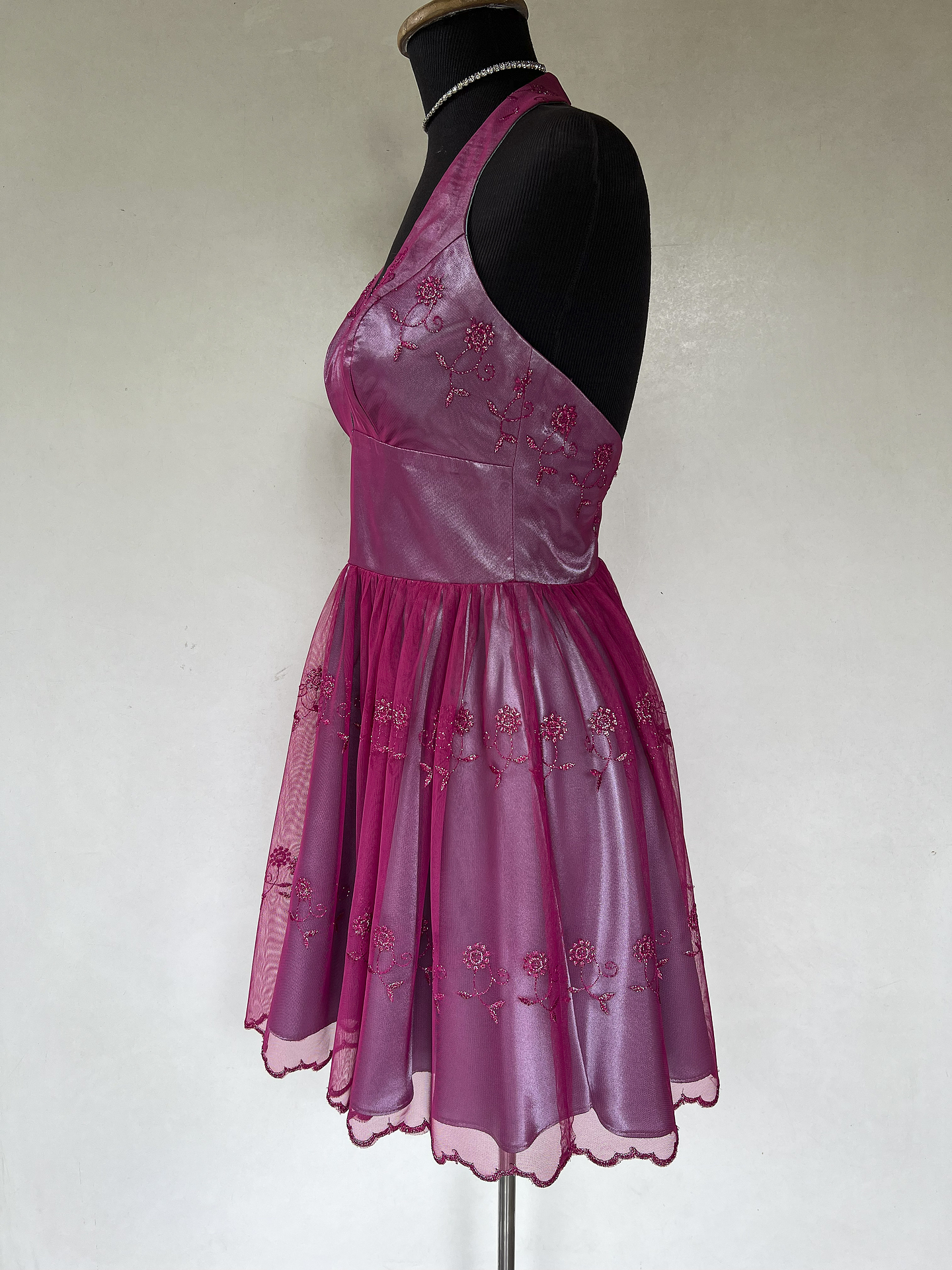 VESTIDO LARGO MORADO - TALLA 44 2