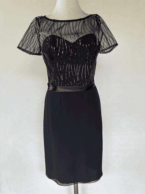 VESTIDO LARGO NEGRO - TALLA 40, 42