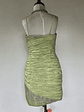 VESTIDO CORTO VERDE AGUA BRILLOS - TALLA 40 - Miniatura 4