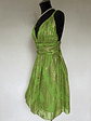 VESTIDO LARGO VERDE DORADO - TALLA 44 - Miniatura 3