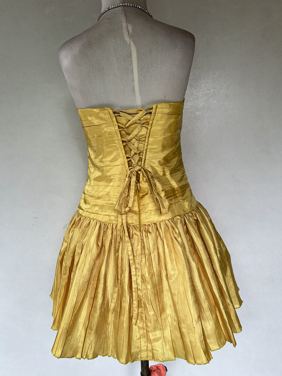 VESTIDO CORTO AMARILLO - TALLA 44 4