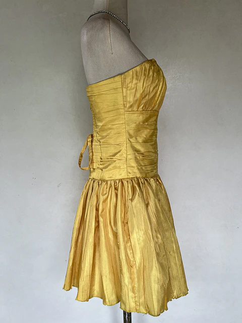VESTIDO CORTO AMARILLO - TALLA 44