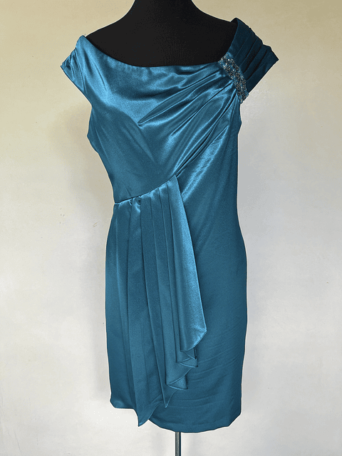 VESTIDO LARGO AZUL - TALLA 46