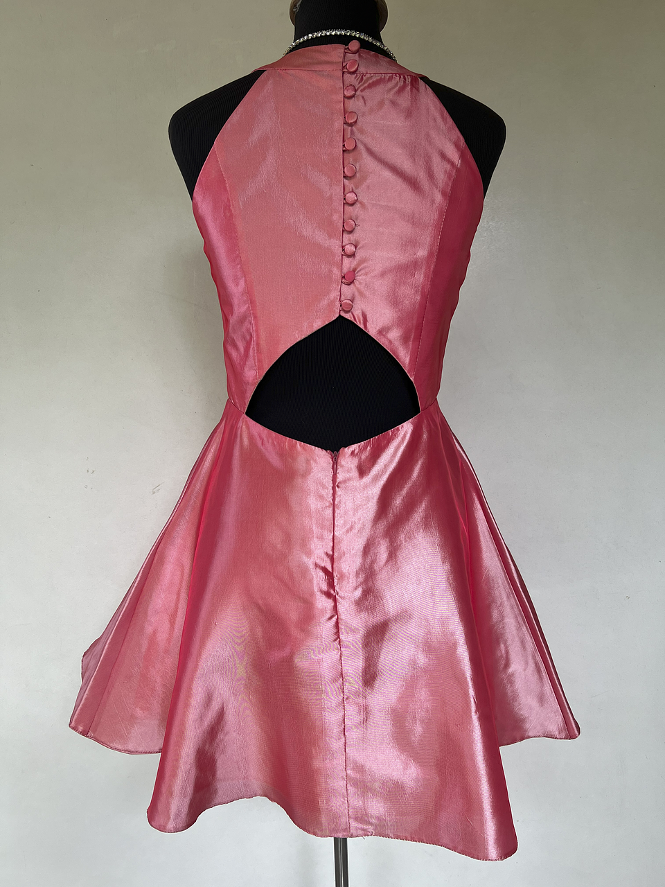 VESTIDO CORTO ROSA - TALLA 44 4