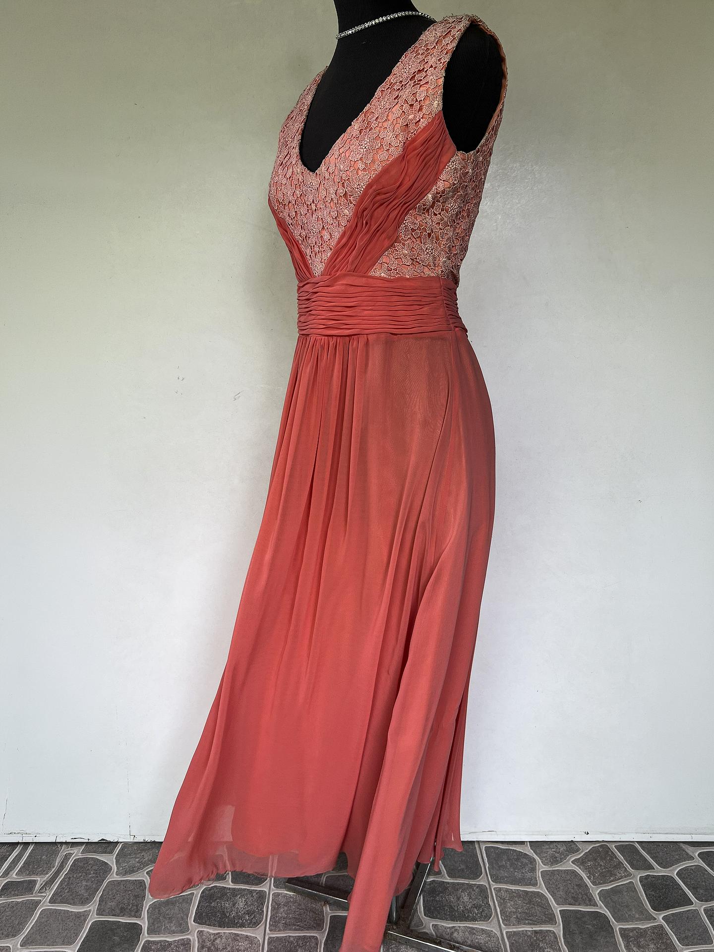 VESTIDO LARGO DURAZNO - TALLA 42, 44 3
