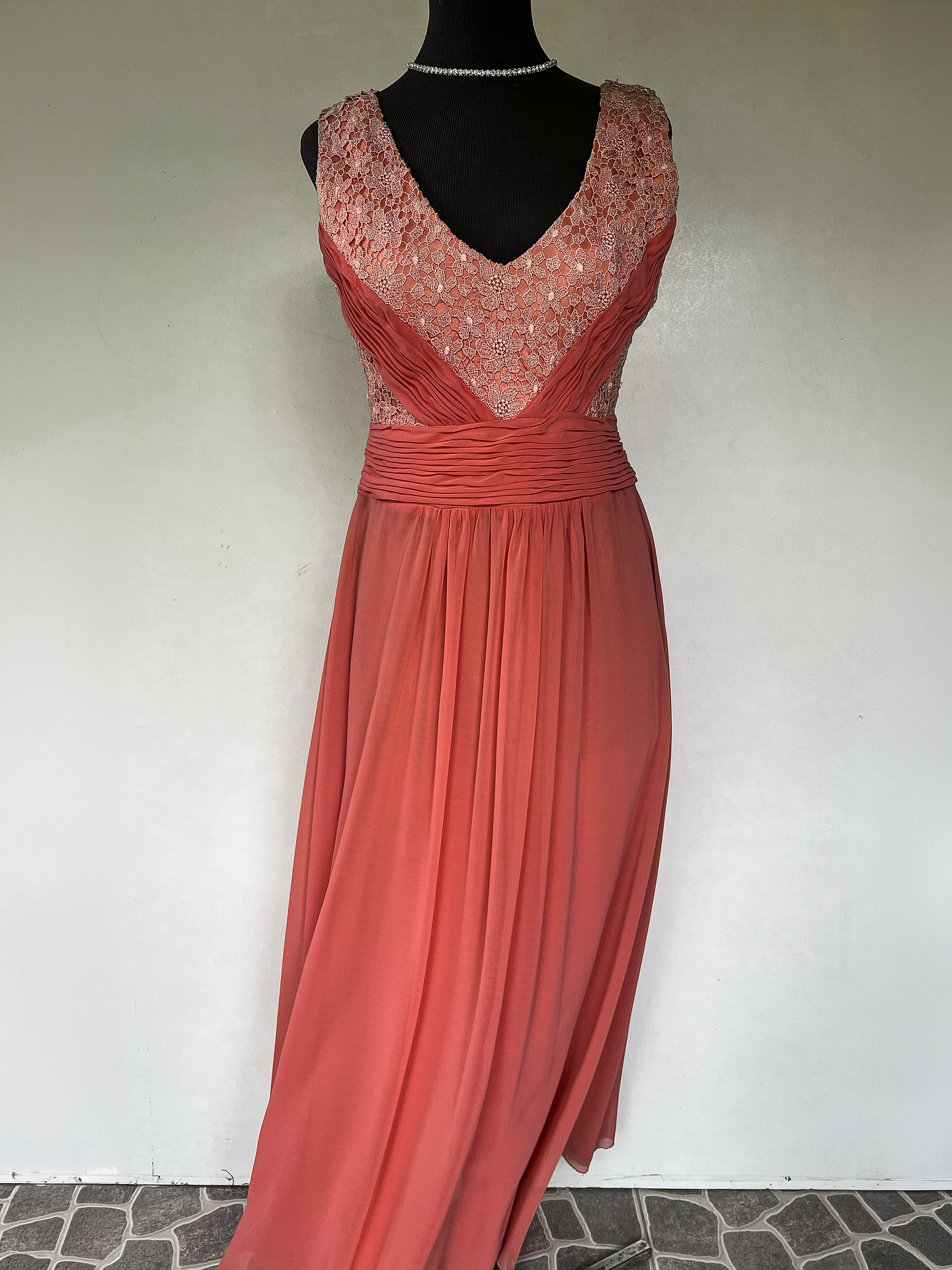 VESTIDO LARGO DURAZNO - TALLA 42, 44 1