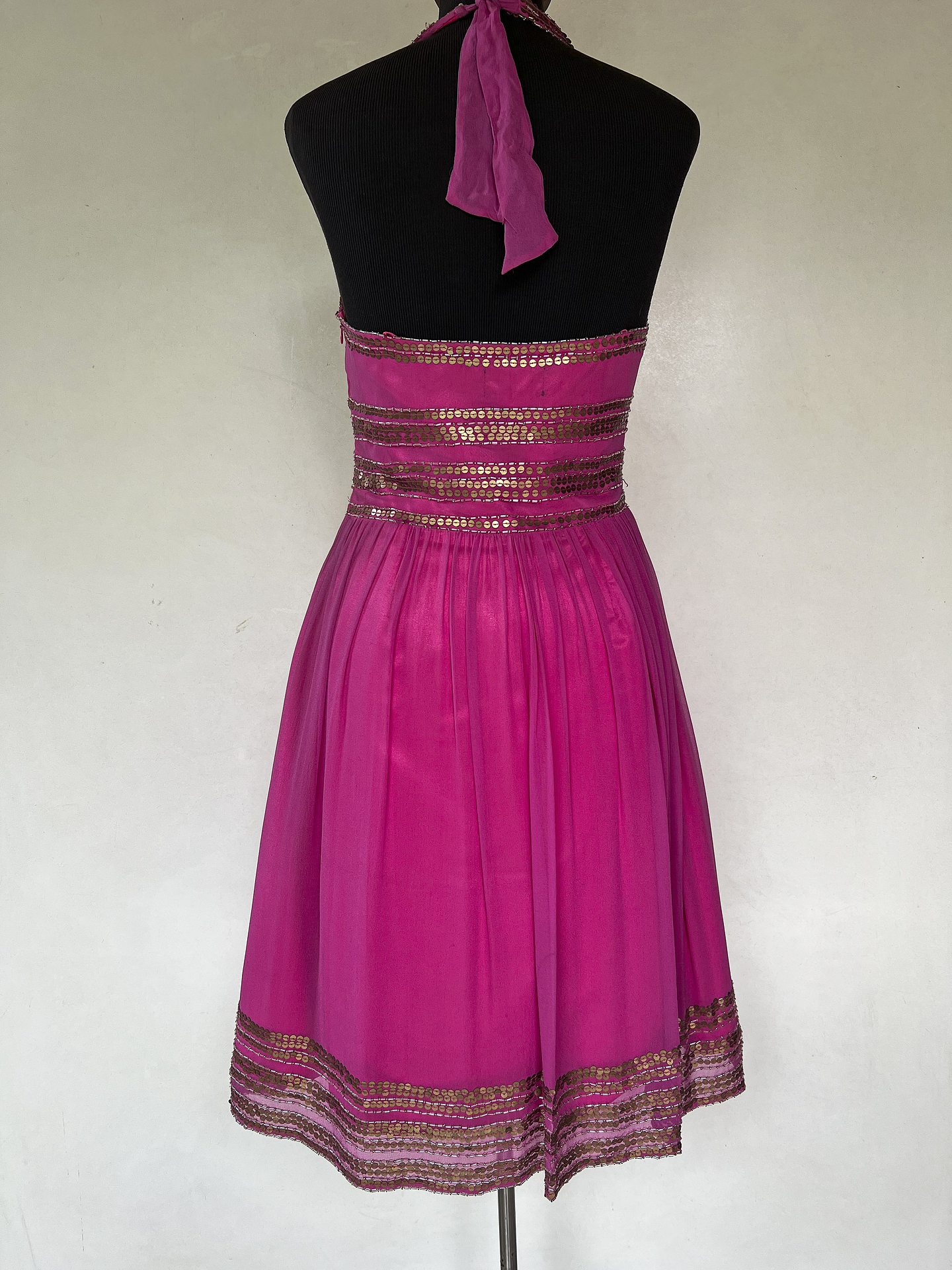 VESTIDO LARGO ROSA  4