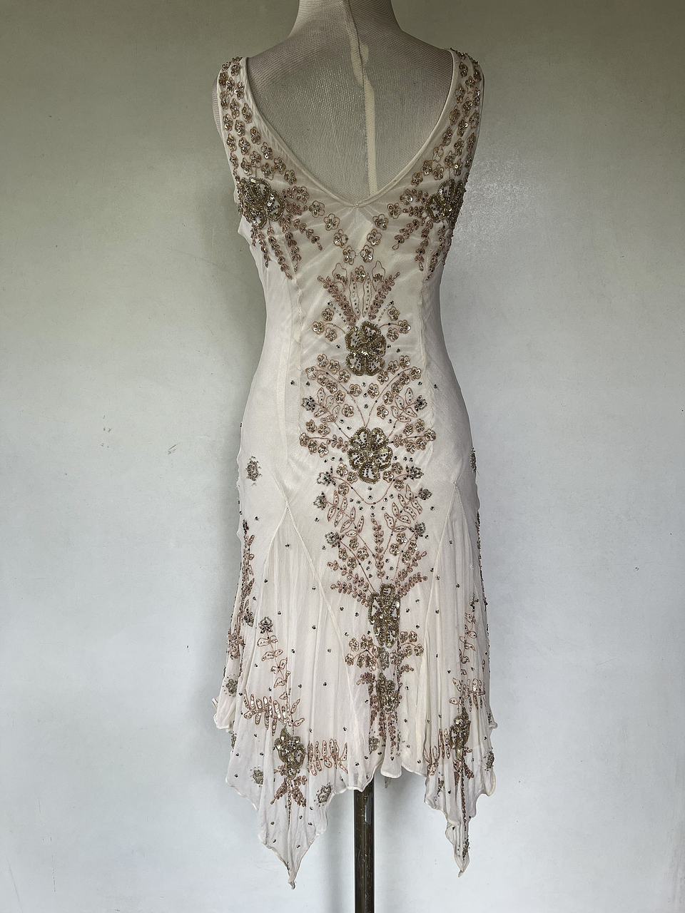 VESTILO LARGO BLANCO FLORES - TALLA 40 4