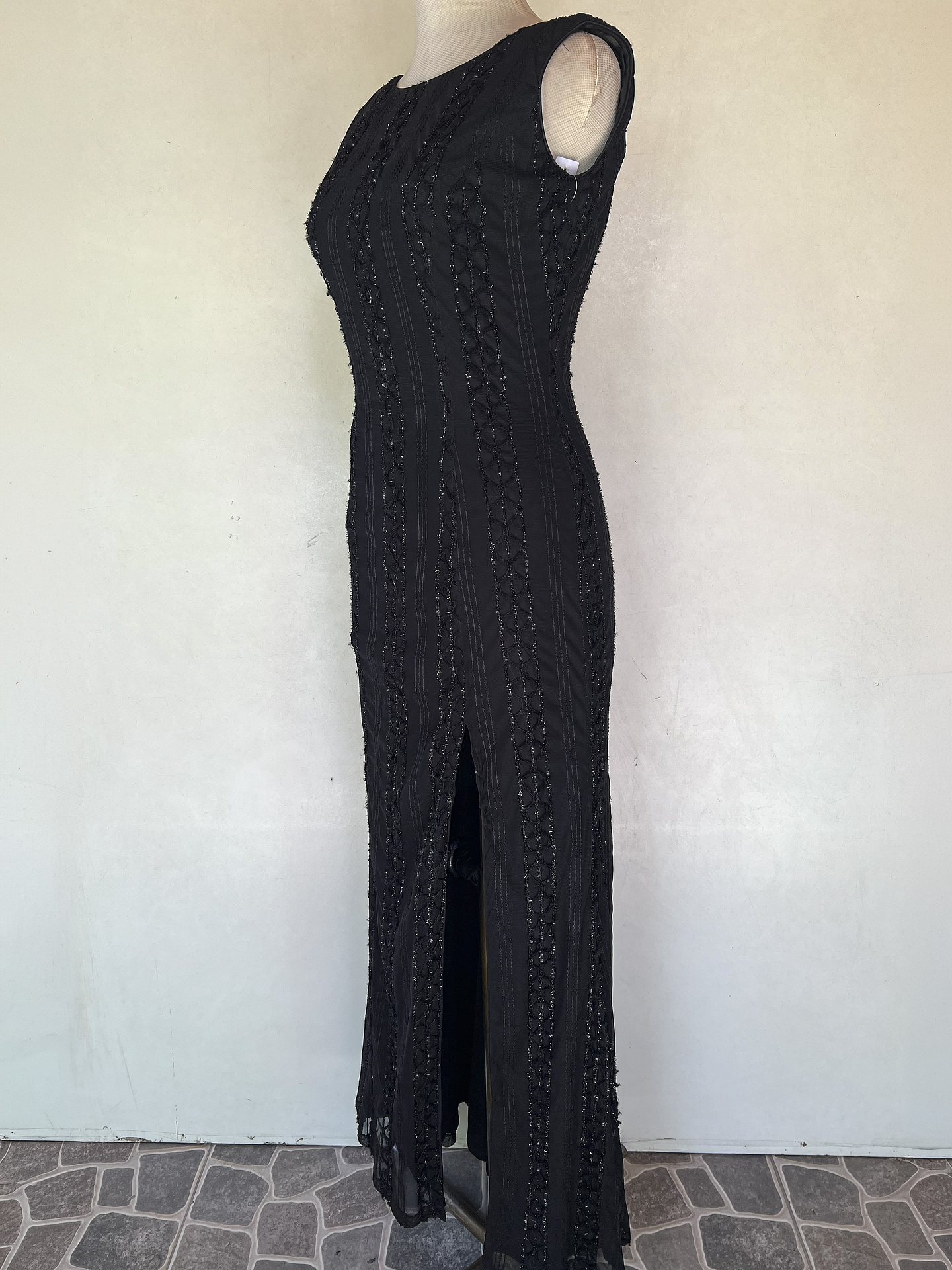 VESTIDO NEGRO LARGO (TOP POR SEPARADO) - TALLA 40 5