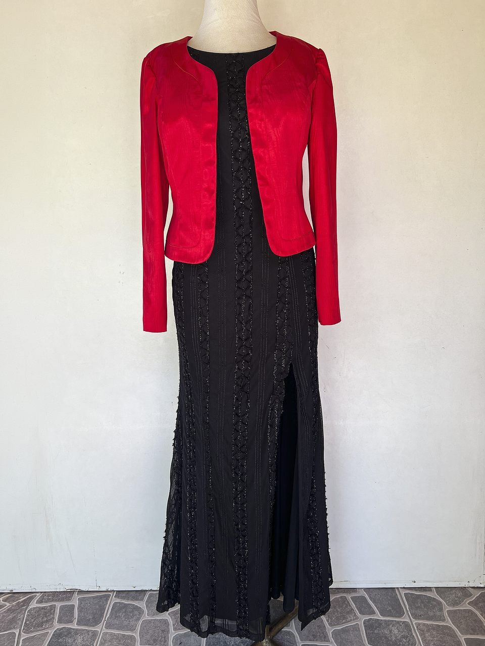 VESTIDO NEGRO LARGO (TOP POR SEPARADO) - TALLA 40 1