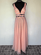 VESTIDO LARGO ROSADO - TALLA 44 - Miniatura 1