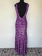 VESTIDO LARGO MORADO LENTEJUELAS - TALLA 44 - Miniatura 4