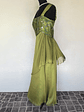VESTIDO LARGO VERDE FLORES - TALLA 42 - Miniatura 3