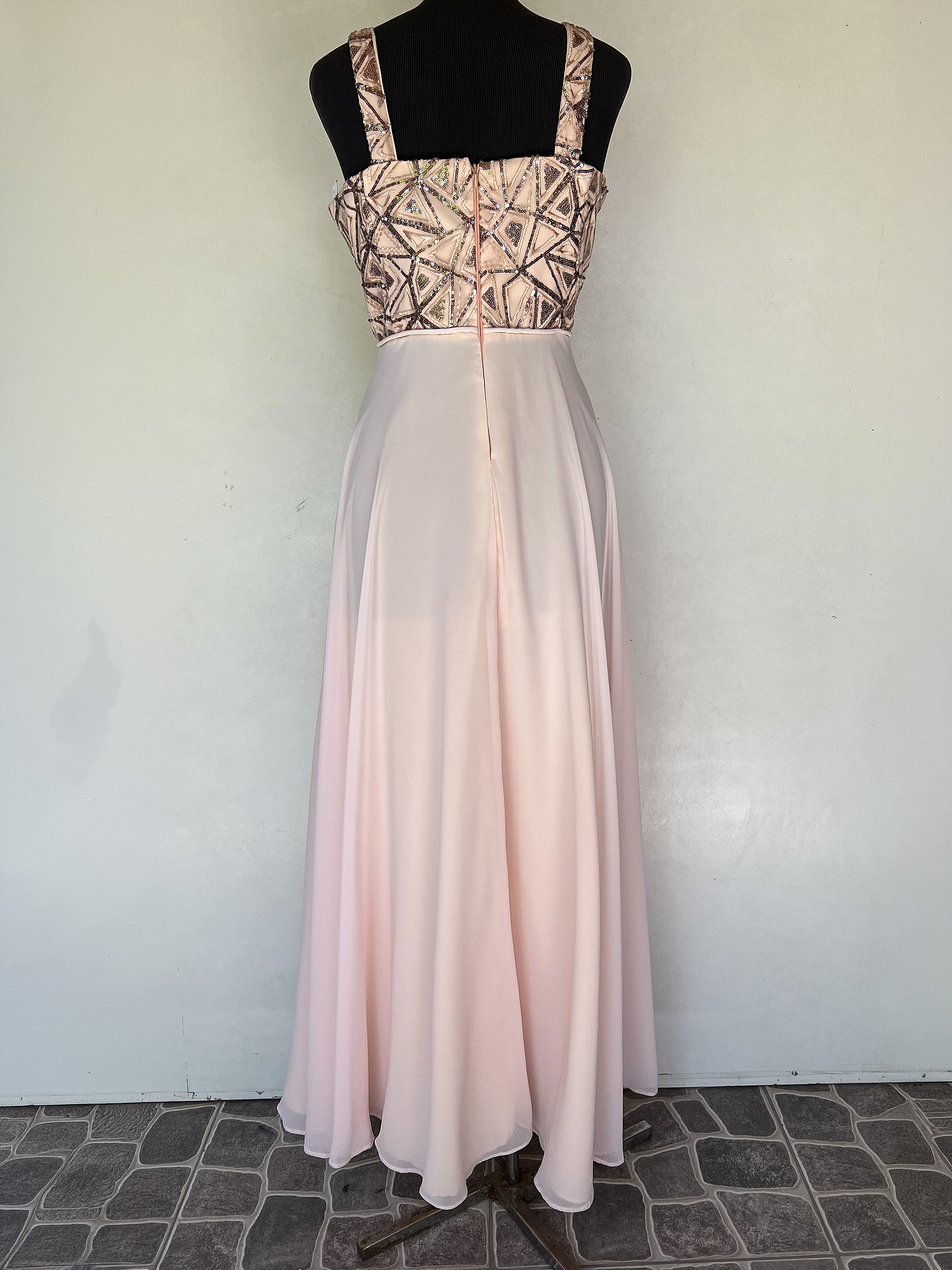 VERTIDO LARGO ROSA TOP BRILLO - TALLA 46 4