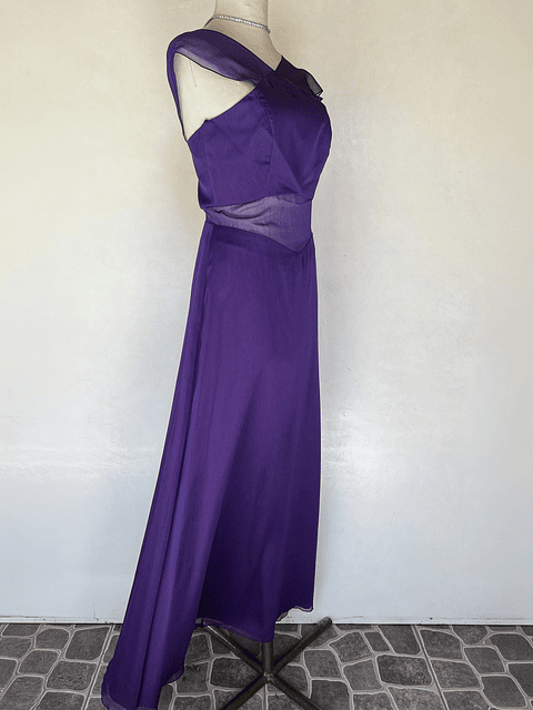 VESTIDO LARGO MORADO - TALLA 40