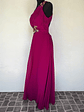VESTIDO LARGO FUCSIA - TALLA 44, 46 - Miniatura 3