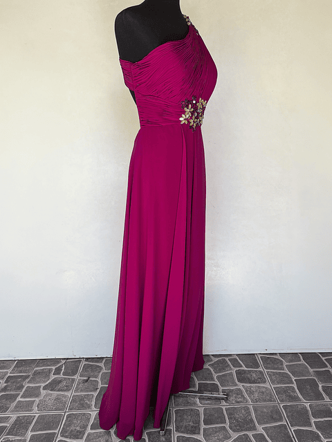 VESTIDO LARGO FUCSIA - TALLA 44, 46