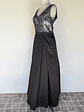 VESTIDO NEGRO TOP PLATEADO - TALLA 44 - Miniatura 3