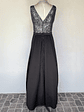 VESTIDO NEGRO TOP PLATEADO - TALLA 44 - Miniatura 4