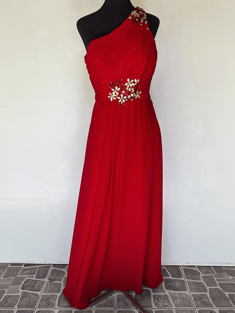 VESTIDO LARGO ROJO - TALLA 44
