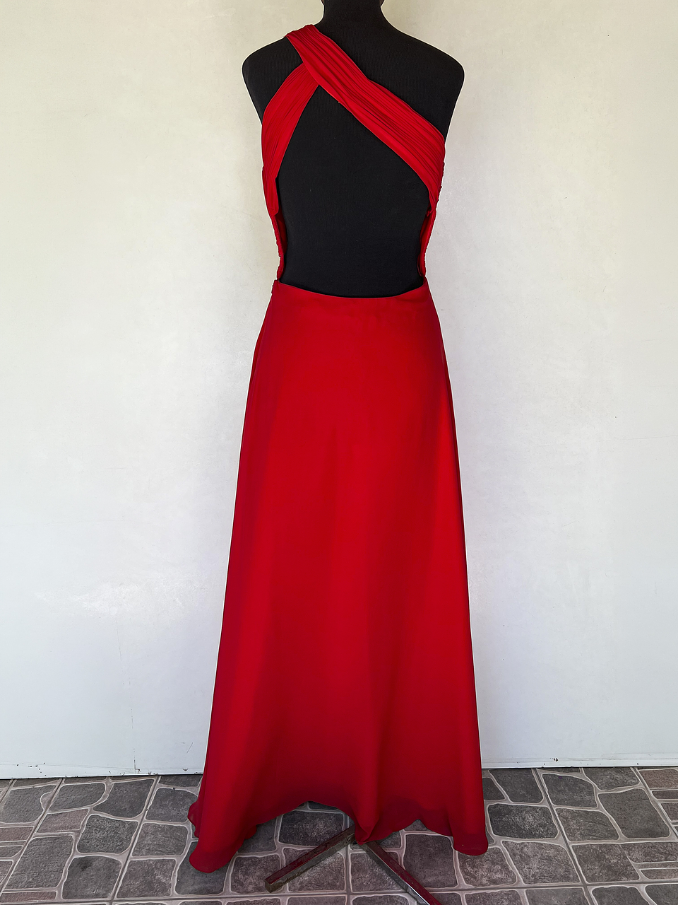 VESTIDO LARGO ROJO - TALLA 44 4