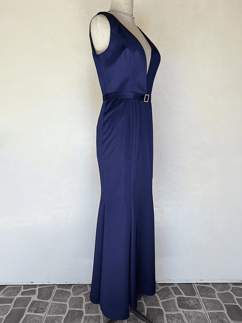 VESTIDO LARGO AZUL MARINO - TALLA 40