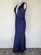 VESTIDO LARGO AZUL MARINO - TALLA 40 - Miniatura 3