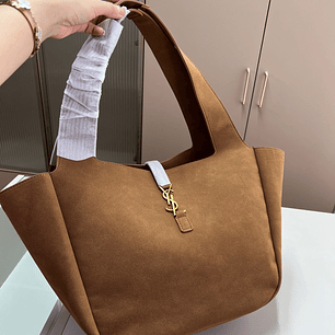 YSL suede tote bag