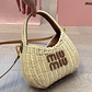 Miumiu bamboo woven bag - Thumbnail 1