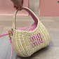 Miumiu bamboo woven bag - Thumbnail 2