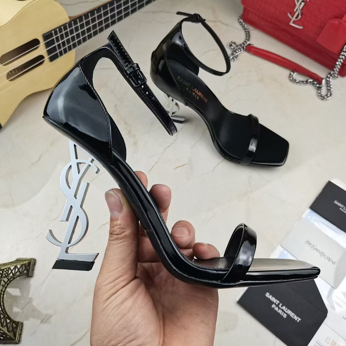 YSL high heels sandals 3