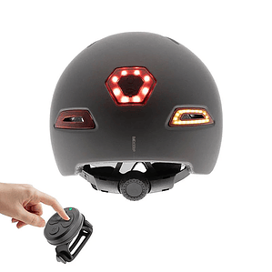Casco CP03 con intermitentes y luces talla L.