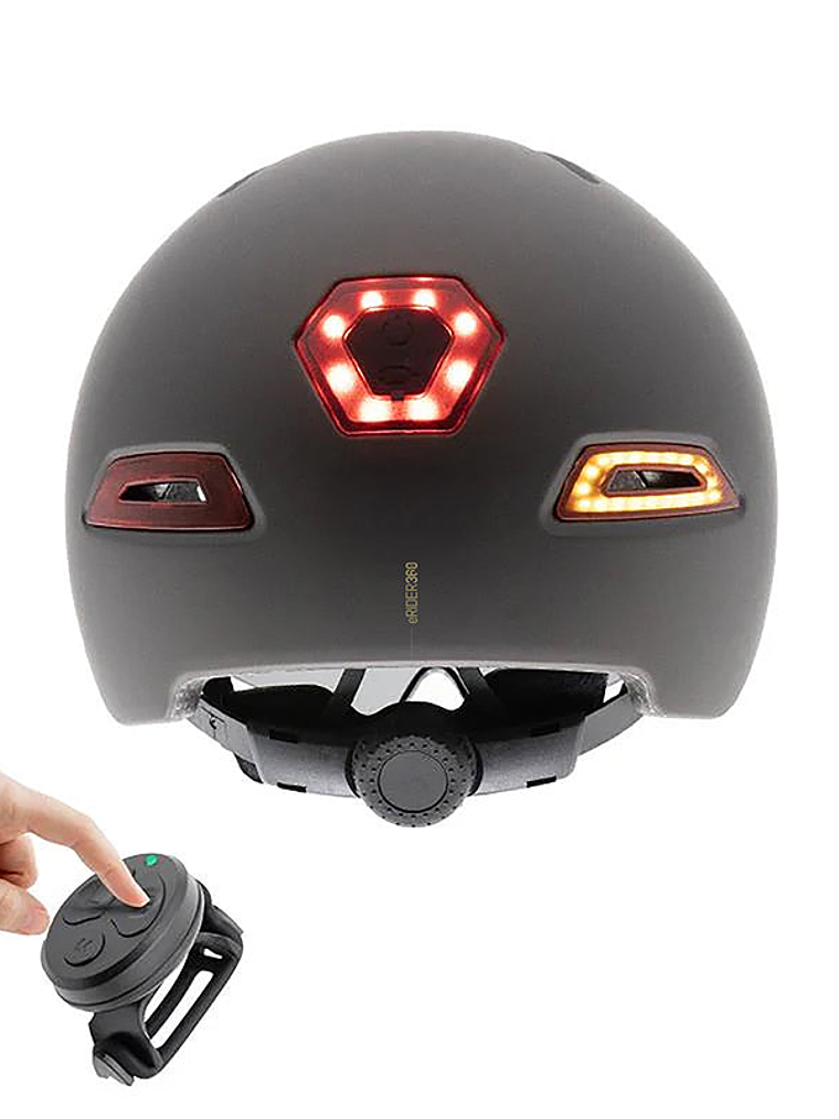 Casco CP03 con intermitentes y luces talla L. 1