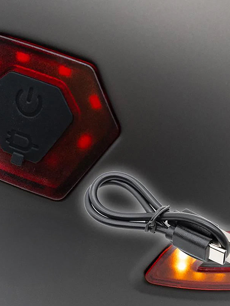 Casco CP03 con intermitentes y luces talla L. 5