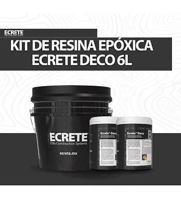 Kit de Resina Epóxica Ecrete Deco 6L