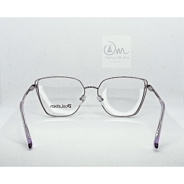 Armazón Óptico Das Leben Mujer Metálico Plateado