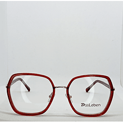 Armazón Óptico Das Leben Mujer Acetato Rojo